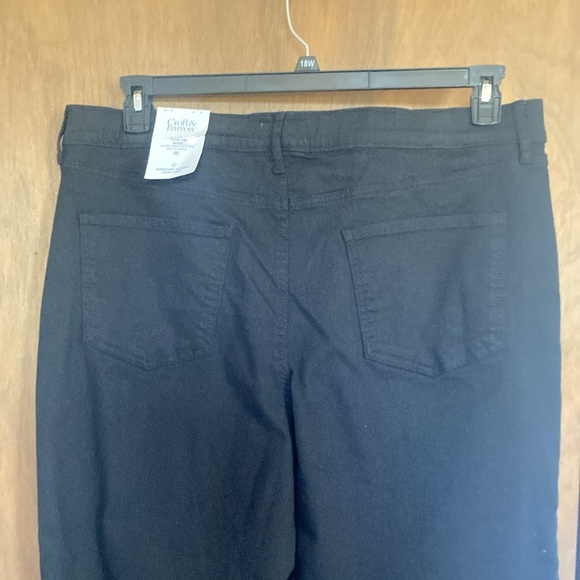 Croft & barrow mid rise wide leg black pant with stretch size XXL - Picture 8 of 17